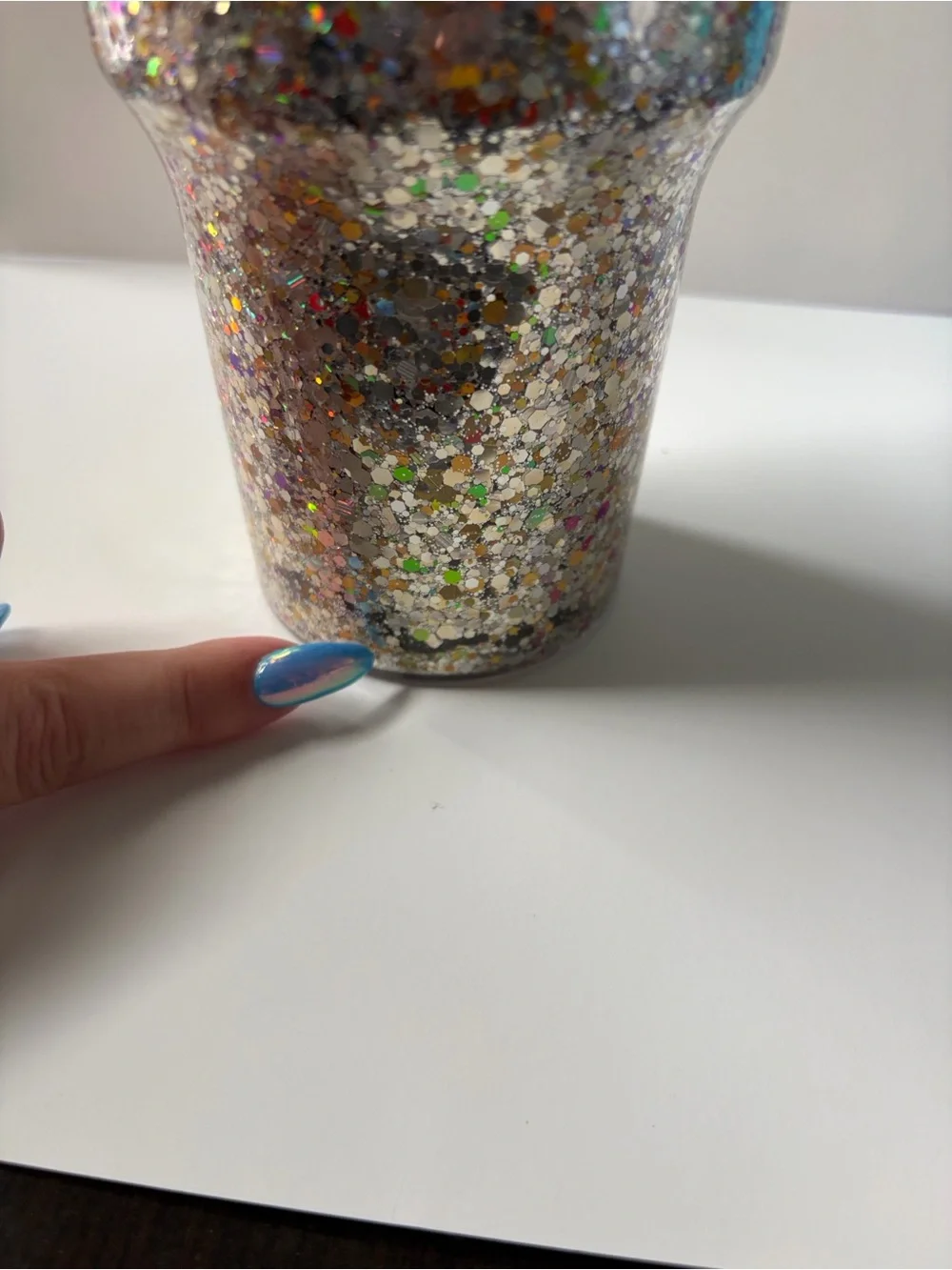 Land of the Free 30 oz Patriotic Dry Glitter Tumbler